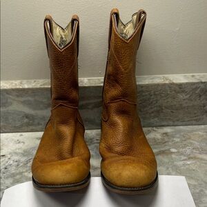 Justin Boots child’s size 3.5 Rustic Brown leather Western Boots